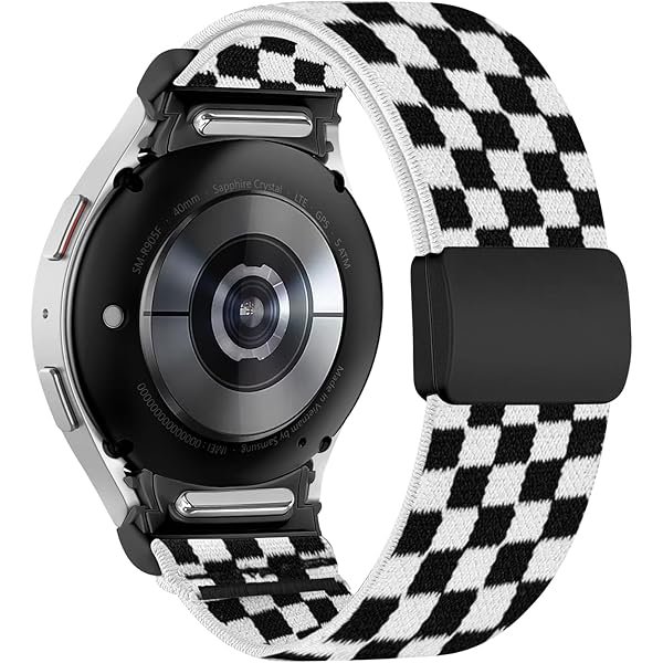wonima44 Stretchy Band Compatible With Samsung Galaxy Watch 7 6 5 4 FE 40mm 44mm/5 Pro/6 4 Classic 47mm 43mm 42mm 46mm, One Click No Gap Gradient Print Nylon