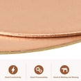 thumbnail image 4 of Uxcell Pure Copper Sheet, 4Pack 2 3/8" x 0.08" 12 Gauge T2 Copper Metal Round Plate, 4 of 5