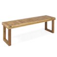 thumbnail image 4 of Outdoor Dining Bench Pair | Functional in Patio Spaces | Durable Hardwood Acacia | Protects from UV and Water, 4 of 6