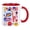 Red, variant on Patriotic Mug 4th of July Ceramic Drinking Cup,Patriotic US Ceramic Mug,250th Anniversary Commemorative Cup,Coffee Mugs for 250th Anniversary Independence Day Party Table Centerpieces
