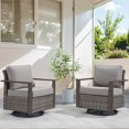 thumbnail image 3 of Gymojoy Outdoor Swivel Rocker Patio Chairs Set of 2,Heavy Duty Swivel Rocking Patio Chairs with Metal Armrests, 2 Pieces Patio Furniture Chairs, 3 of 8