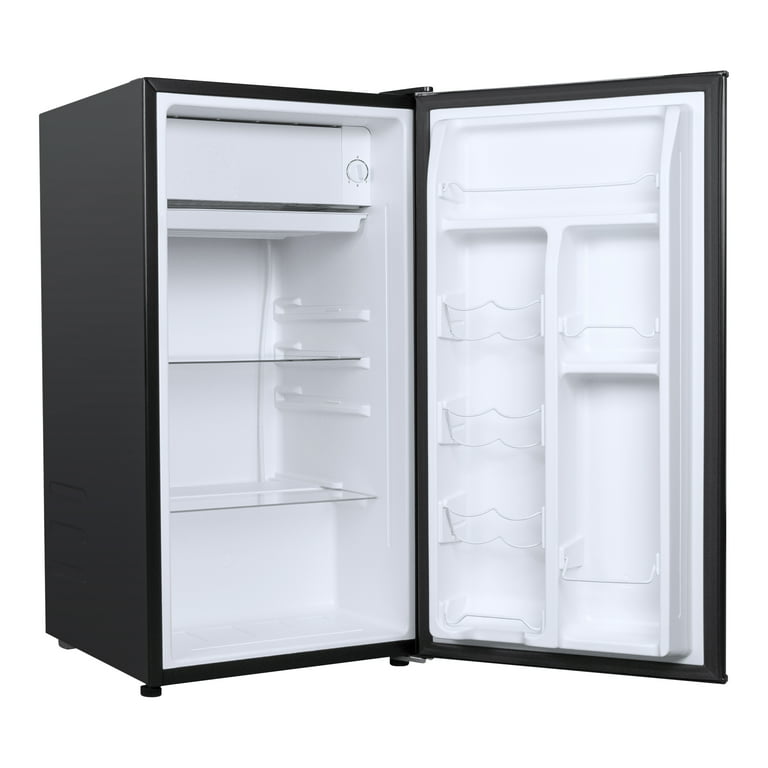 Galanz 3.1 Cu ft Compact Refrigerator Double Door Black