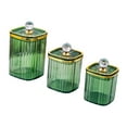 thumbnail image 4 of 3 cajas de almacenamiento para refrigerios, recipiente nórdico reutilizable con divisiones para servir refrigerios. Diamante verde verde, 4 of 9