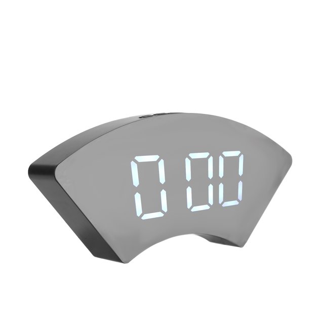 Reloj Simple Electrónico LED USB Mudo Despertador Digital para Oficina Dormitorio Sala de EstarBlanco