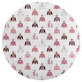 thumbnail image 3 of Horse Racing Jockey Silks Blush Pink Round Area Rugs for Bedroom Living Room, 5FT Soft Comfy Indoor Circle Carpets, Carpet Home Decor Floor Mat, 3 of 6