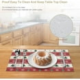 thumbnail image 4 of Christmas Placemats Set of 4, 12x18 Inch Red Winter Xmas Pine Tree Gift Snowflakes Farmhouse Seasonal Heat Resistant Table Mats for Dining Kitchen Birthday Party Holiday Decor, 4 of 6