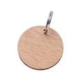 thumbnail image 5 of Unfinished Dog Tag Blank Cat Tag Necklace Pendant Decor Craft Wooden Cutouts Round 3x3x0.2cm, 5 of 8