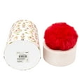 thumbnail image 5 of Blush Pink Christmas Themed Gift Box with Red Pom Holiday Time, 5 of 5