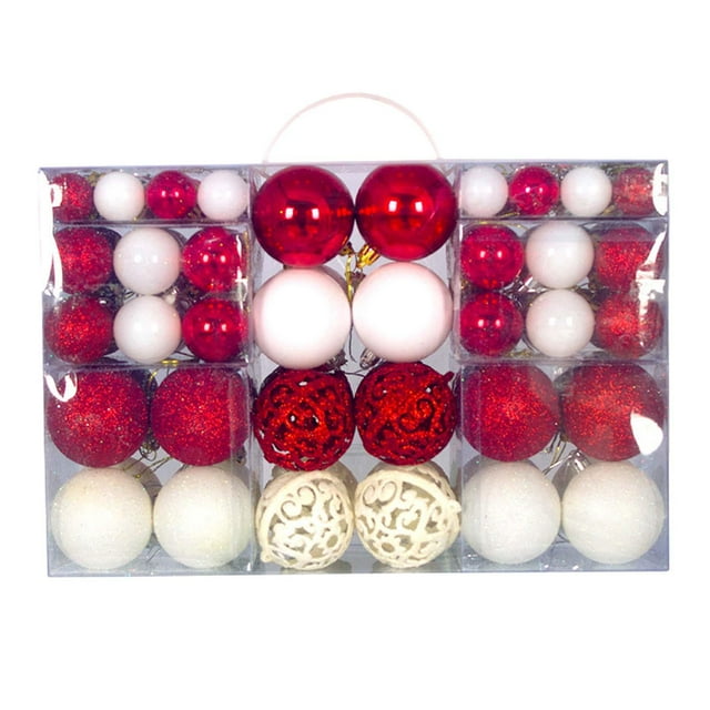 100x adornos de bolas de Navidad decoraciones de bolas de Navidad adornos navideños colgantes multicolores para compromiso graduación al aire libre