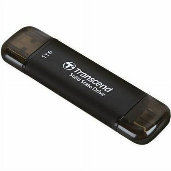 Transcend ESD310C 1 TB Portable Solid State Drive - External - Black - Desktop PC, Notebook, Gaming Console Device Supported - USB 3.2 (Gen 2) - 1050 MB/s Maximum Read Transfer Rate
