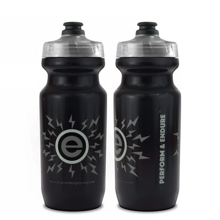 NGN Sport – High Performance Bike Water Bottles – 21 oz | Black  Gray (2-Pack)