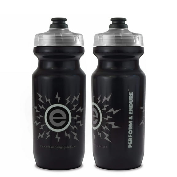 NGN Sport – High Performance Bike Water Bottles – 21 oz | Black  Gray (2-Pack)