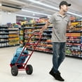 thumbnail image 2 of Gymax Heavy Duty Hand Truck Trolley 660lbs Capacity Dolly Cart w/ Foldable Nose Plate Red, 2 of 10