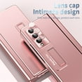 thumbnail image 6 of SaniMore Case for Samsung Galaxy Z Fold 4 7.6" 2022, Hinge Protection Case with S Pen Holder Magnetic Bracket Built-in Tempered Glass Screen Protection Lens Cap All-inclusive Case, Rosegold, 6 of 7