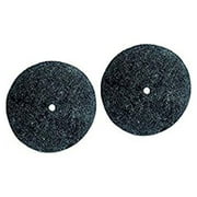 Replacement Part For Koblenz Genuine Felt Buffing Pads Pack of Two Pads and Two Plastic Retainers