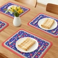 thumbnail image 2 of Unique Bargains Placemats Set of 6 Leather Placemats for Kitchen Dining Table Red, 2 of 6
