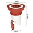 thumbnail image 2 of Universal Useful Anti-odor Dectable ABS Sink Strainer Drain Filter Fast Drainage Floor Drain Shower Floor Drain, 2 of 8
