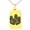 Gold, variant on Stainless Steel Letter J Initial 3D Cube Box Monogram Engraved Small Rectangle Dog Tag Charm Pendant Necklace