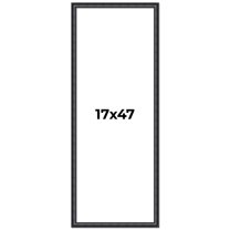17x47 Frame Black Real Wood Picture Frame Width 1.25 inches | Interior Frame Depth 0.5 inches |