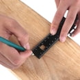 thumbnail image 3 of Precision Pocket Ruler Woodworking by Clear Style | Inch and Metric Indicators Professional Woodworking for T Track Rule, 3 of 9