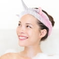 thumbnail image 3 of 2 uds diademas de maquillaje diadema de ducha unicornio diademas para lavar la cara mujeres diademas de Spa, 3 of 6