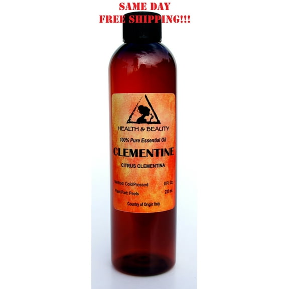 CLEMENTINE ESSENTIAL OIL AROMATHERAPY NATURAL 100% PURE 8 OZ