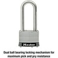 thumbnail image 4 of Master Lock 4-3/8" H x 2" W Stainless Steel 4-Pin Tumbler Padlock 1 pk Keyed Alike, 4 of 5
