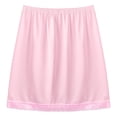 thumbnail image 5 of Alvivi Women's Half Slips Lace Hem Underskirt Elastic Waist Petticoat Skirt for Commuter OL Under Dress Light Pink OneSize, 5 of 7
