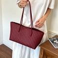 thumbnail image 3 of WeaveCC Handwoven PU Y2K Tote Bag Set Halloween Shoulder Purse Fall Gift for Women, 3 of 7