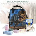 thumbnail image 5 of Daiia Starry Night Charging Dinosaur Large Capacity Baby Bag Waterproof Stylish Diaper Bag Mummy Backpack Adjustable Straps Diaper BagBaby Essentials Bag, 5 of 6