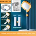 thumbnail image 2 of Bathroom Accessories Shower Hose Perforation-free Shower Holder Handheld 3/5 Functions Pressurized Water Saving Shower Head Set (SP000B5), 2 of 7