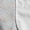 thumbnail image 4 of Geometric Microwave Oven Cover, Pastel Image of Repeated Intersected Circles Formed as Dash Dotted Lines, Water Resistant Organizer with Pockets for Kitchen, 36" x 12", White Multicolor, by Ambesonne, 4 of 4