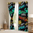 thumbnail image 3 of Homewish Racing Car Boys Blackout Curtains Set of 2 (52x84 Each), Watercolor Splatter Stripes Window Curtains, Extreme Sports Theme Curtains and Drapes, Window Curtains Home Decor, 3 of 6