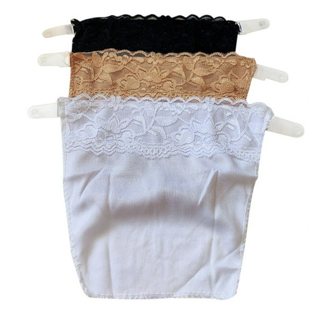 Pack of 3 Women Lace Camisole Clip-on Mock, Snappy Bra Insert