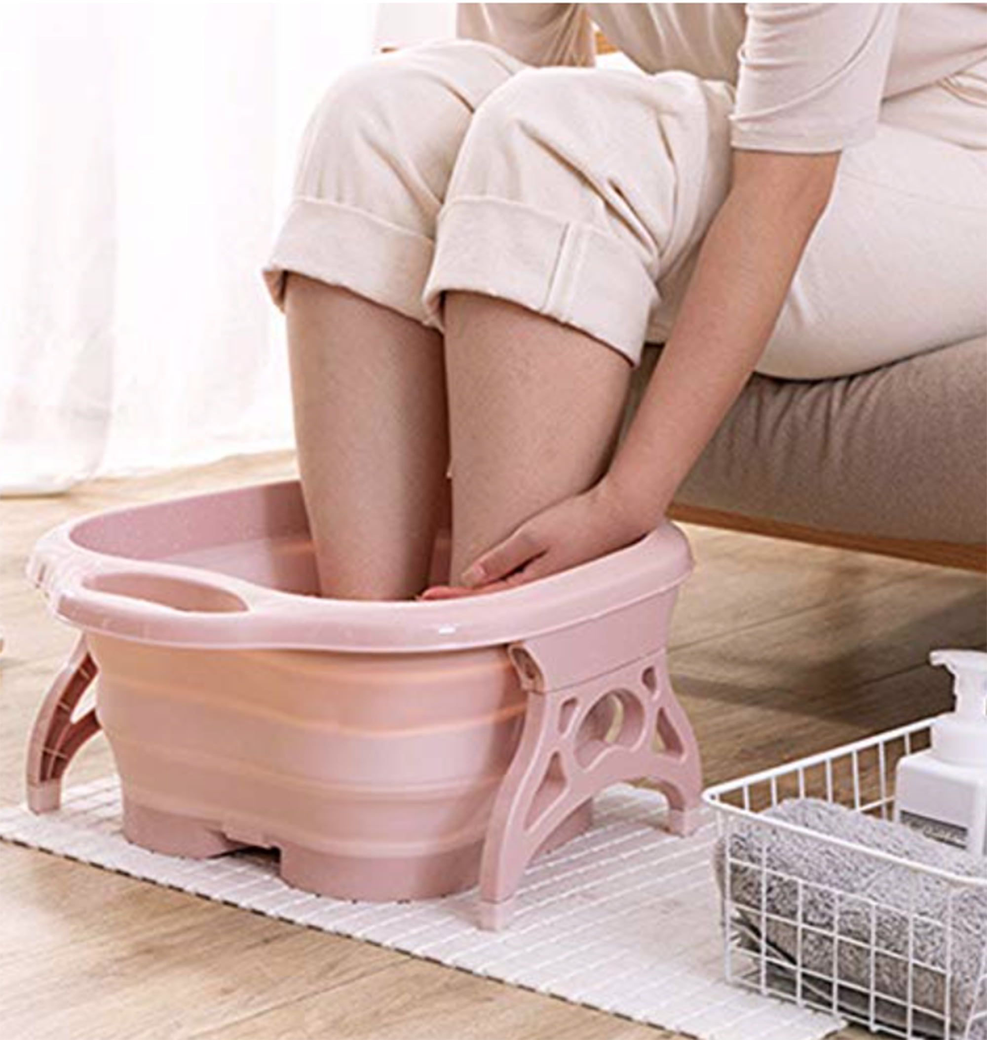 Foot Bath - Collapsible Foot Spa with Foot Massager rollers - Foot Soak