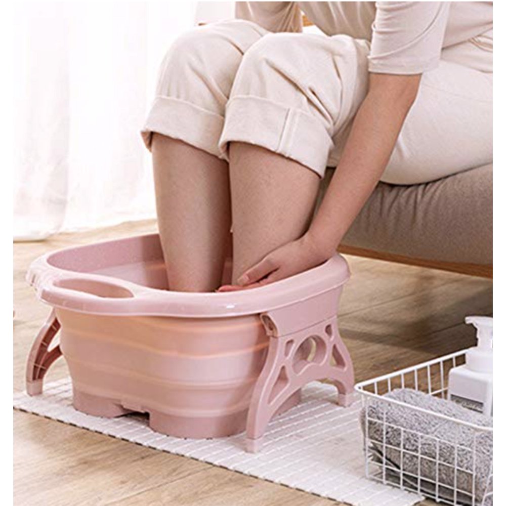 Foot Bath Collapsible Foot Spa with Foot Massager rollers Foot Soak
