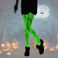 thumbnail image 2 of IWRICH Glow in the Dark Fishnets Stockings for Women High Waist Tights for Party Brick Red, 2 of 5