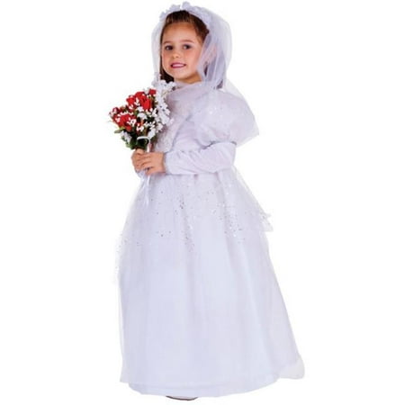 Dress Up America 759-L Shimmering Bride Costume, Large - Age 12 to 14