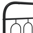thumbnail image 7 of vidaXL Metal Bed Frame without Mattress with Headboard Black 59.1"x78.7", 7 of 7