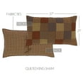 thumbnail image 2 of VHC Brands Ridge Patchwork Cotton Rustic Bedding King Sham, Cedar Green, 2 of 5