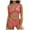 Hot Pink, variant on Women's Triangle String Bikini Set 2 Piece Halter Swimsuits Metal Linked Swim Set (Light Green, XL)