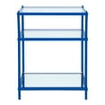 thumbnail image 3 of Furniture of America Tenne Glass Top Side Table, Blue, 3 of 5