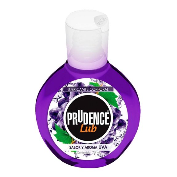 Lubricante corporal Prudence lub sabor y aroma a uva 75 ml