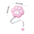 thumbnail image 3 of ZZkhGO Retractable Tape Measure, Flexible 79-Inch Body Measuring Tape for Sewing, Tailoring, Cloth Measuring Tape with Retractable Button for Home Dressmaking Height, Pink, 3 of 6