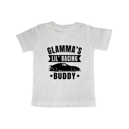 

Inktastic Glammas Lil Racing Buddy Gift Baby Boy or Baby Girl T-Shirt