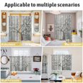 thumbnail image 6 of Grey Flowers Kitchen Curtains 84 Inch Length, Spring Floral Modern Oil Painting Art Grommet Top Bedroom Living Room Curtains, Light Filtering Cafe Curtain Drapes 2 Panels Set 84''x84'', 6 of 9