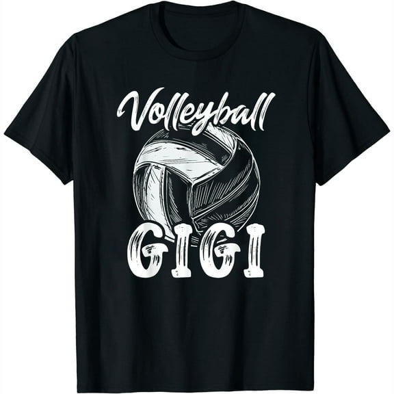 Volleyball Gigi For Women Family Matching Players Graphic Tee for Women with Stylish Print on Chest