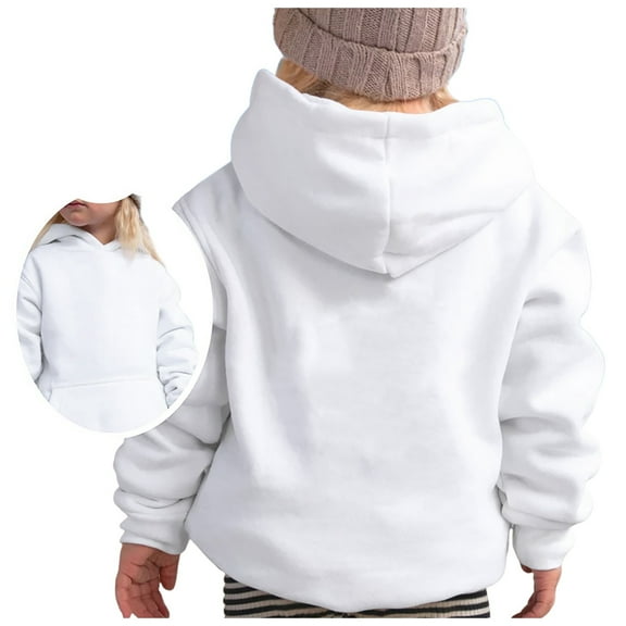 Custom DIY Casual Loose Fit Long Sleeve Hooded Sweatshirt for Kids and Youth Sportswear Girls and Toddlers' Pullover Hoodie Sweatshirt