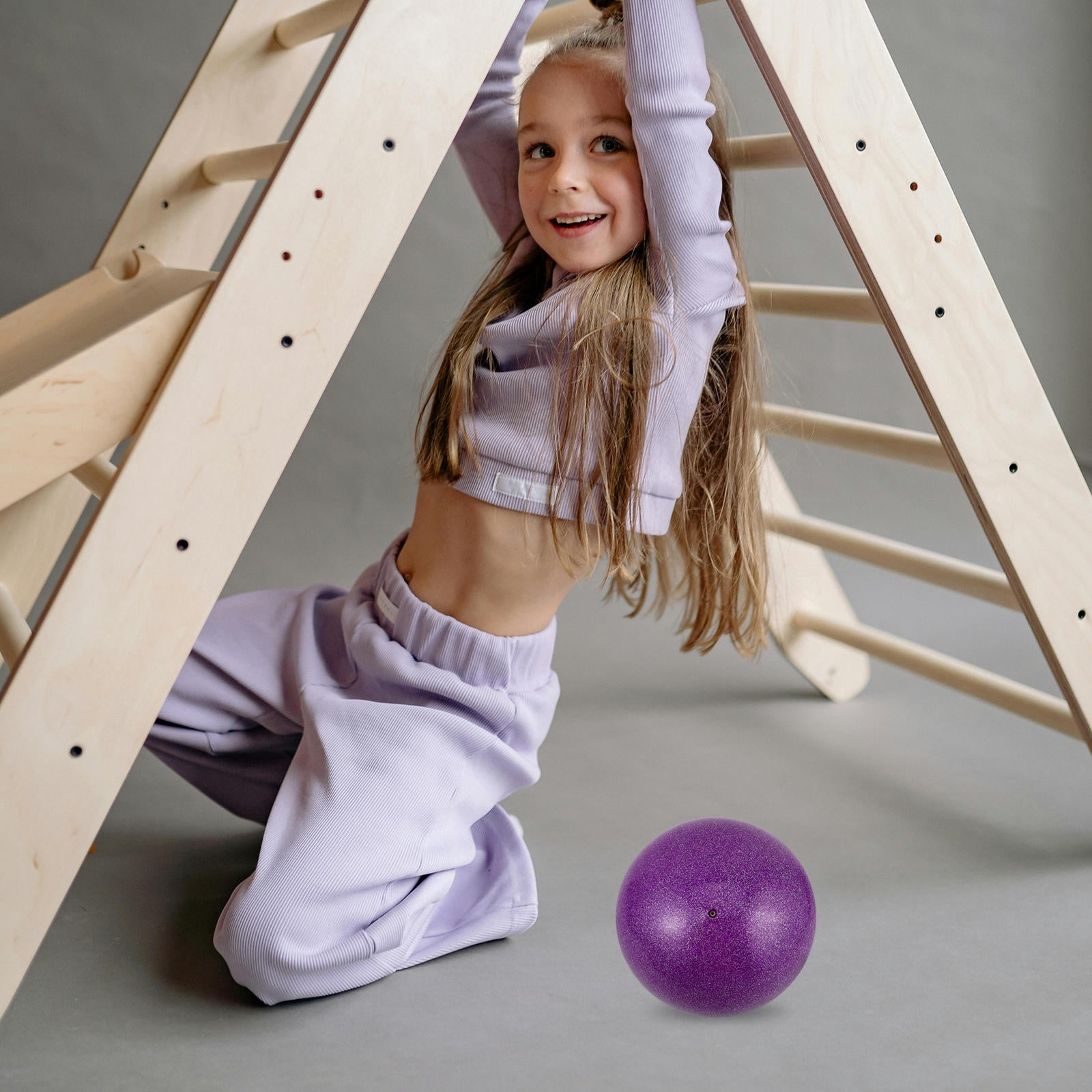 AURARMLET Gymnastic Ball Gymnastics Ball Purple PVC for Balance Training 1Pack