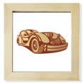 thumbnail image 1 of Brownish Red Classic Cars Outline Square Picture Frame Wall Tabletop Display, 1 of 3